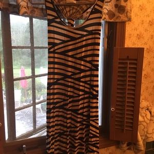 Calvin Klein black and white dress